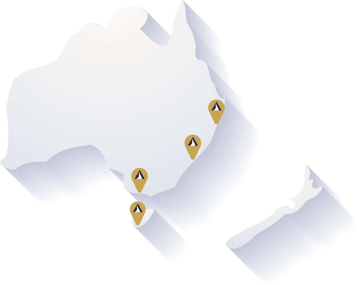 Locations across Australia